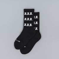 &&& MIDDLE SOCKS (BLACK)