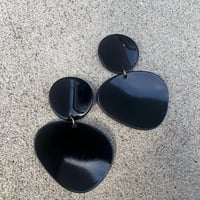 《予約販売》black double acryl pierce earring