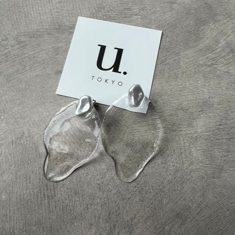 baroque pearl clear pierce・earring