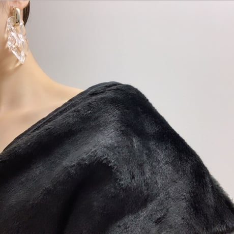 gold clear chain pierce・earring