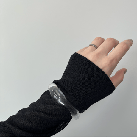 《予約販売》clear uneune bangle
