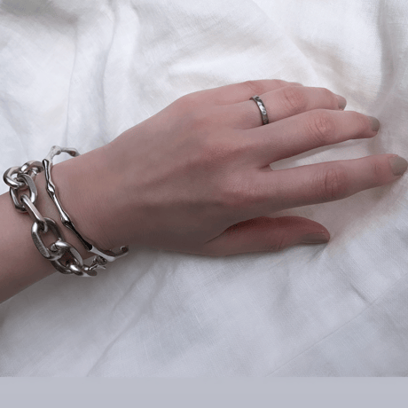 《予約販売》silver chain bracelet ・bamboo bangle