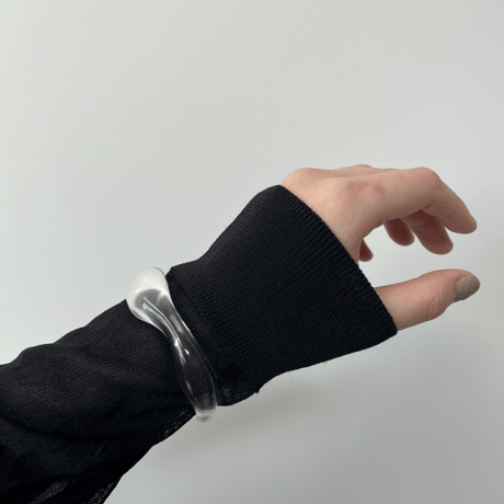 《予約販売》clear uneune bangle