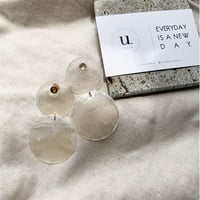 clear shell pierce・earring