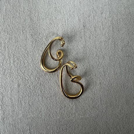 《予約販売》gold  curve ear cuff (両耳)