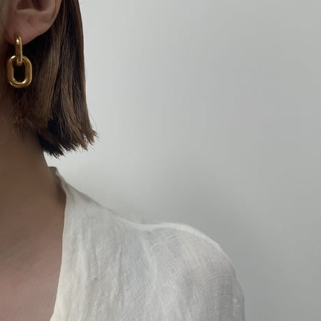 《予約販売》design pierce earring(gold ver. silver gold mix ver.)