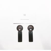 brownwoodパーツ×blackwoodピアス・イヤリング