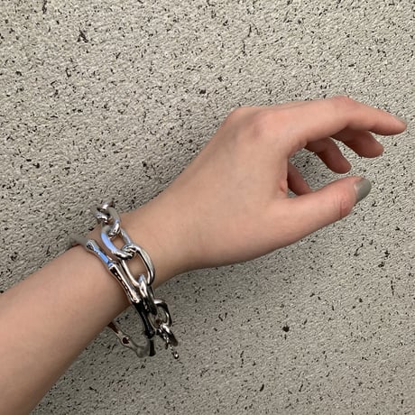 《予約販売》silver chain bracelet ・bamboo bangle