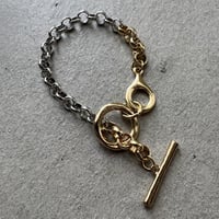 《予約販売》silver gold mixchain bracelet