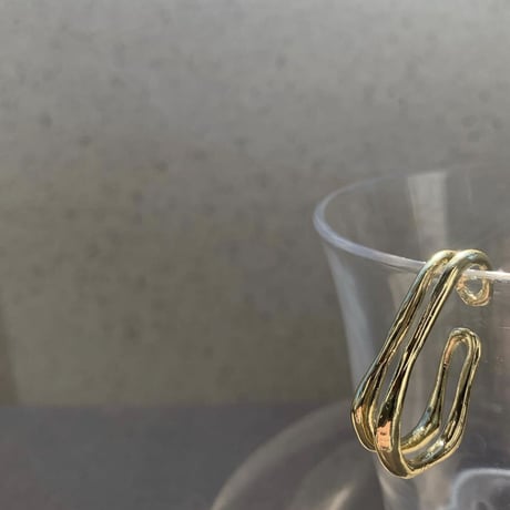 《予約販売》gold long ear cuff