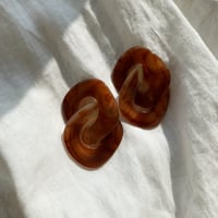 brown chain ピアス・イヤリング