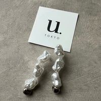 baroque pearl connect pierce earring