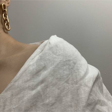 gold acryl chain pierce・earring
