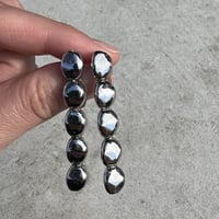 long beads pierce earring(gold silver)
