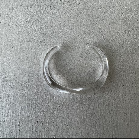 《予約販売》clear uneune bangle