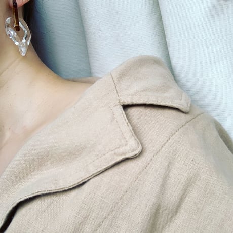 brown clear  chain pierce・earring