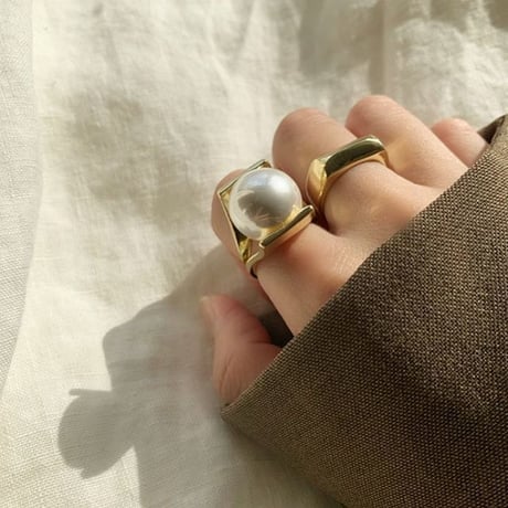 《予約販売》big Pearl ring