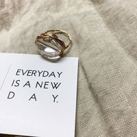 clear gold wire ring