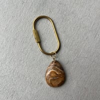 picture jasper stone key ring
