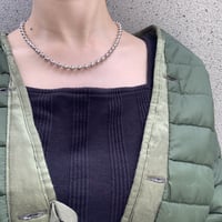 《予約販売》silver ball chain necklace