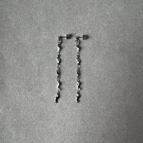 vintage chain long pierce earring