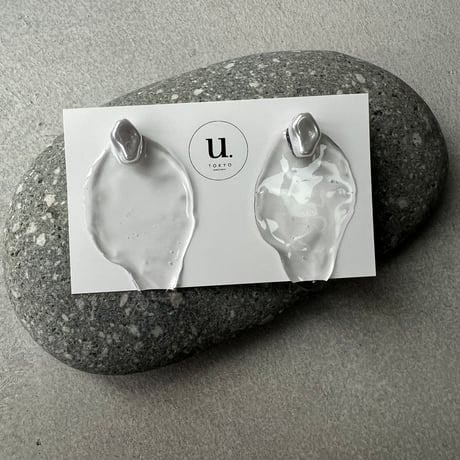 baroque pearl clear pierce・earring
