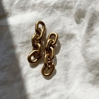 gold acryl chain pierce・earring