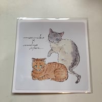 もりねこオリジナルデザイン　プンバくん＆シンバくんステッカー