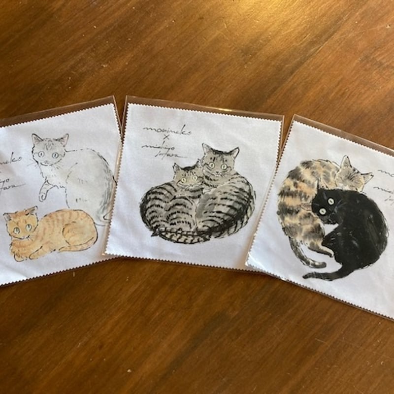 ここでしか買えません！ハラミチヨさんイラストめがね拭き モデルは