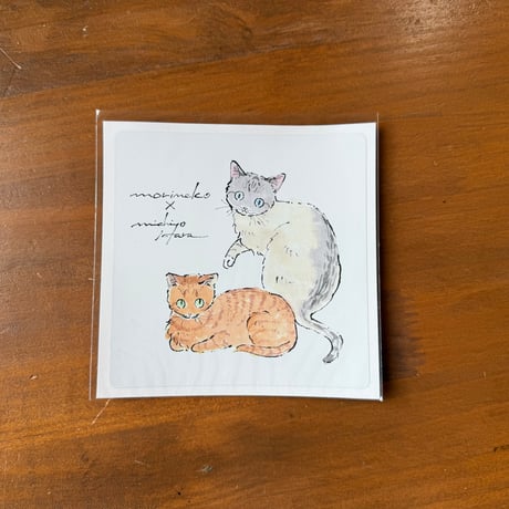 ハラミチヨさんが描く🐾オリジナル耐水性ステッカー（大）