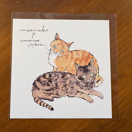 ハラミチヨさんが描く🐾スクウェアポストカード