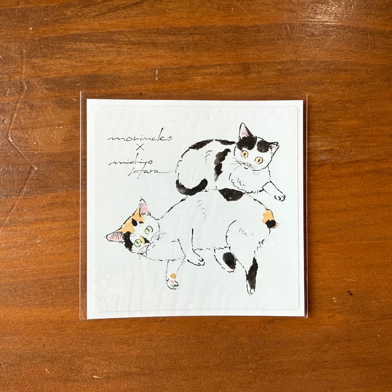 ハラミチヨさんが描く🐾オリジナル耐水性ステッカー（中） | 保護ねこ