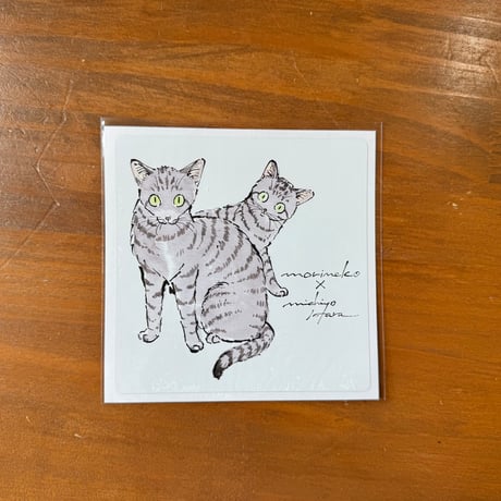 ハラミチヨさんが描く🐾オリジナル耐水性ステッカー（大）