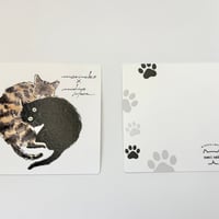 ハラミチヨさんが描く🐾ミニメッセージカード（５枚入り）