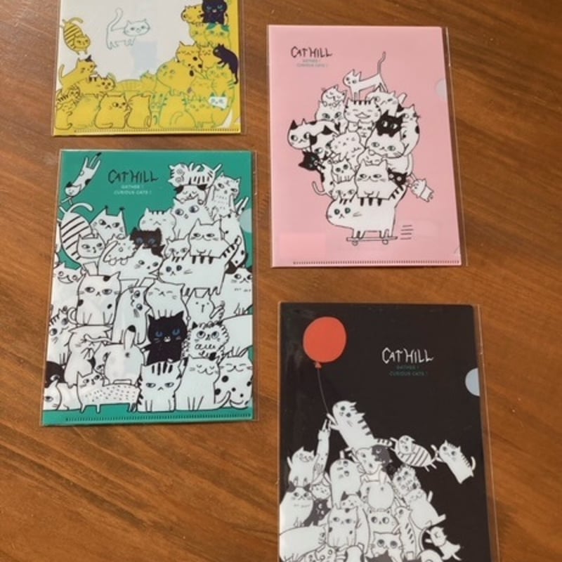 キャットヒル ミニクリアファイル | 保護ねこカフェ もりねこ