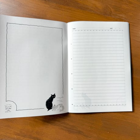 ハラミチヨさんが描く！モデルはもりねこのねこ　オリジナルノート（A5サイズ）