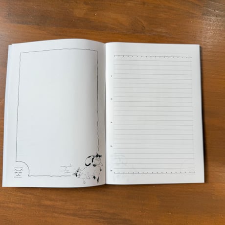 ハラミチヨさんが描く！モデルはもりねこのねこ　オリジナルノート（A5サイズ）