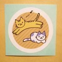 【自動車にも貼れちゃう！】しっぽのおうち応援！イラストステッカー