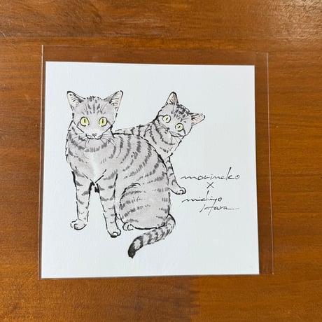 ハラミチヨさんが描く🐾スクウェアポストカード