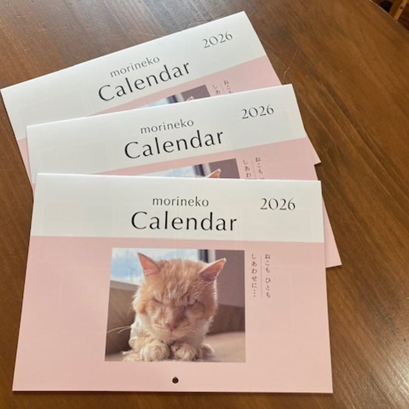 2026年もりねこカレンダー 壁掛けタイプ | 保護ねこカフェ もりねこ