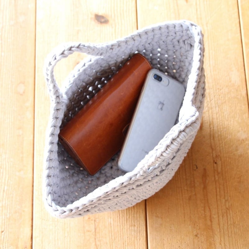 データ版レシピ「ズパゲッティ1玉で編むワンマイルバッグ」 | しずく