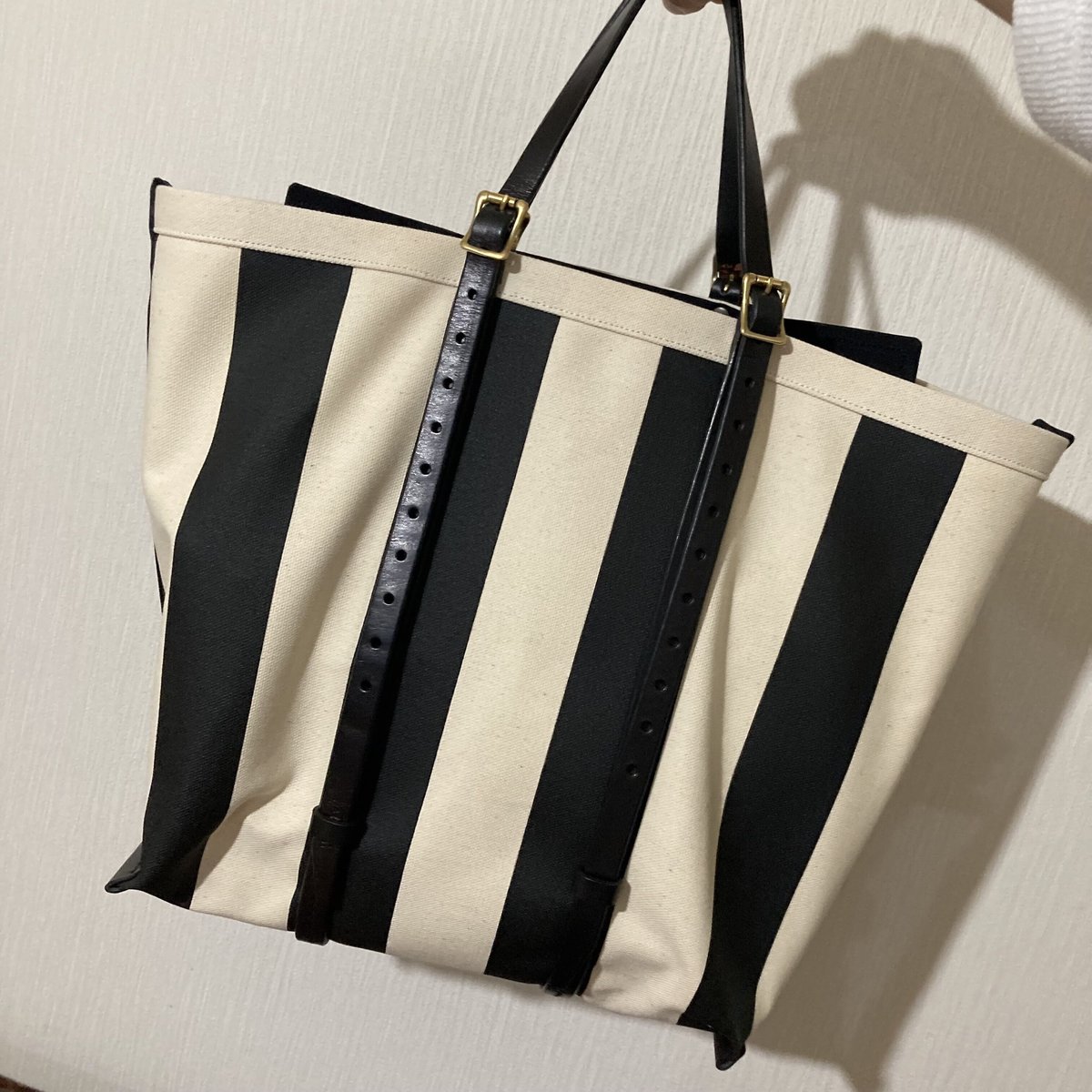 ストライプ 帆布トートバッグ Sサイズ | m.ripple web shop ストライプ 帆布トートバッグ Sサイズ | m.ripple web shop