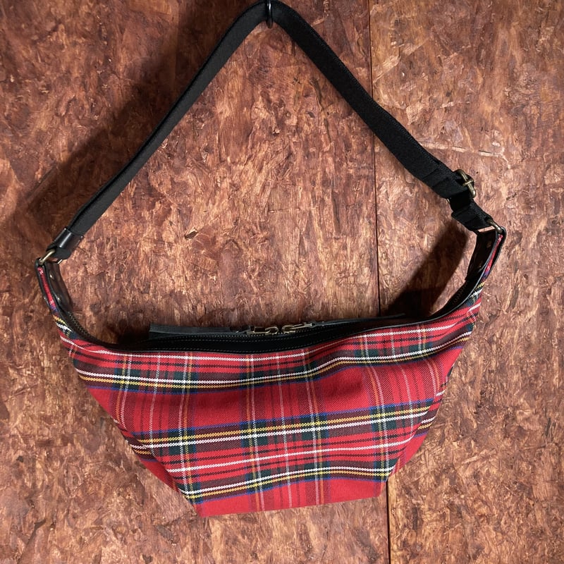 赤 チェック柄 ビジネスバッグ ナイロン製 赤 チェック柄 ビジネスバッグ ナイロン製 赤 チェック柄