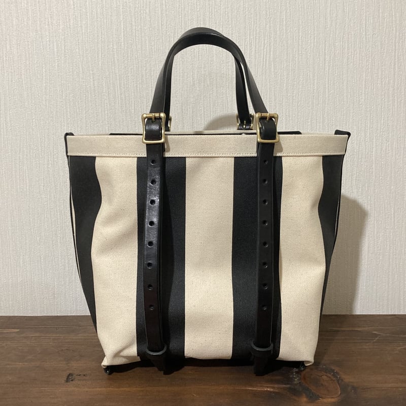 ストライプ 帆布トートバッグ Sサイズ | m.ripple web shop ストライプ 帆布トートバッグ Sサイズ | m.ripple web shop