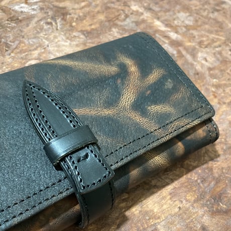 泥染　差込長財布