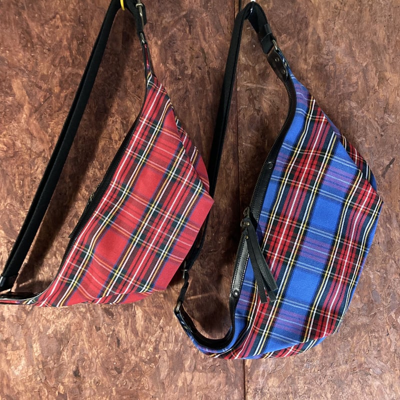 帆布ボディバッグーS チェック柄黄色 | m.ripple web shop