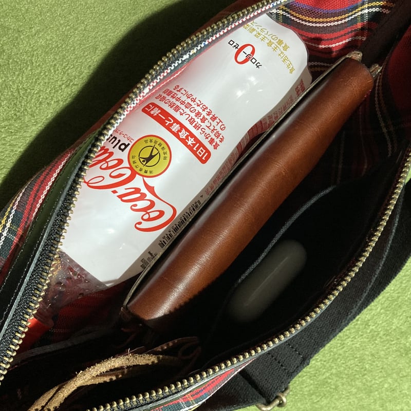 帆布ボディバッグーS チェック柄黄色 | m.ripple web shop