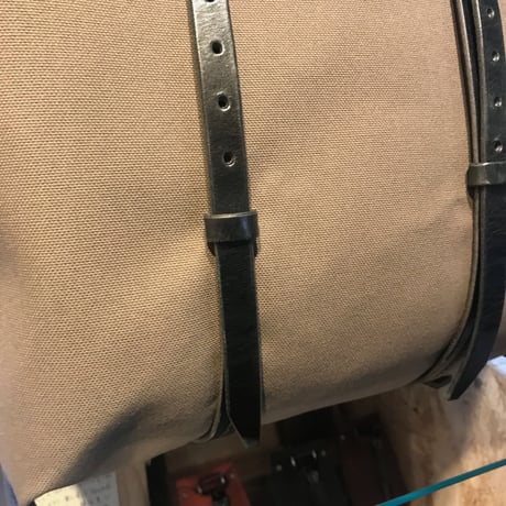 帆布トートバッグMサイズ　グレー×黒