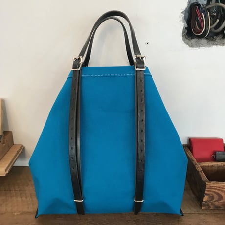 帆布トートバッグMサイズ　グレー×黒