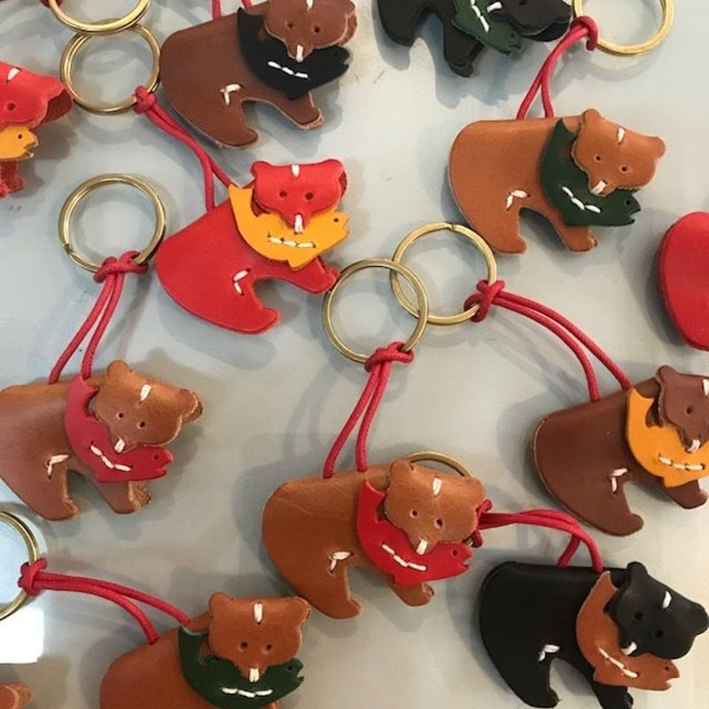 benlly's original / クマシャケ キーホルダー | benlly's & job